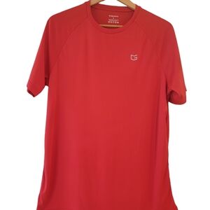 GRADUAL MEN'S RED LARGE DRY WEAVE SHIRT 88% POLYESTER 12% ELASTANE PRE-OWNED